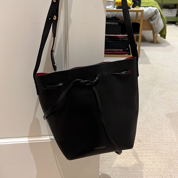 Pre-loved Mansur Gabriel Mini Leather Bucket Bag - Picture 2 of 3
